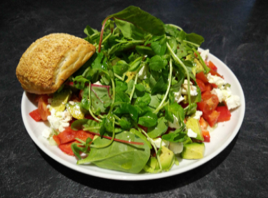 Mixed Salad with Avocado and Arugula
